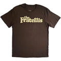The Fratellis T-Shirt: Classic Logo (Brown) OFFICIAL NEW