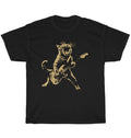 Cat Playing Guitar Rock Star Rock and Roll Cats Lover T-Shirt Unisex Tee Gift