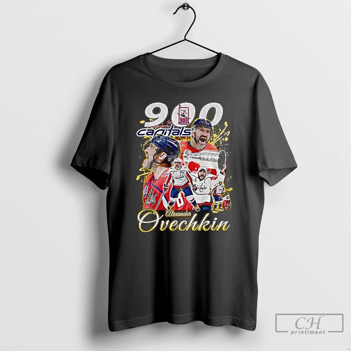 Premium Alexander Ovechkin Washington Capitals Nhl Hockey 900 Capitals Graphic T Shirts