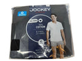 Jockey Men's T-Shirts Cotton V-Neck T-Shirt - 3 Pack, Black, Medium