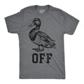 Mens Funny T Shirts Duck Off Sarcastic Graphic Novelty Tee for Men