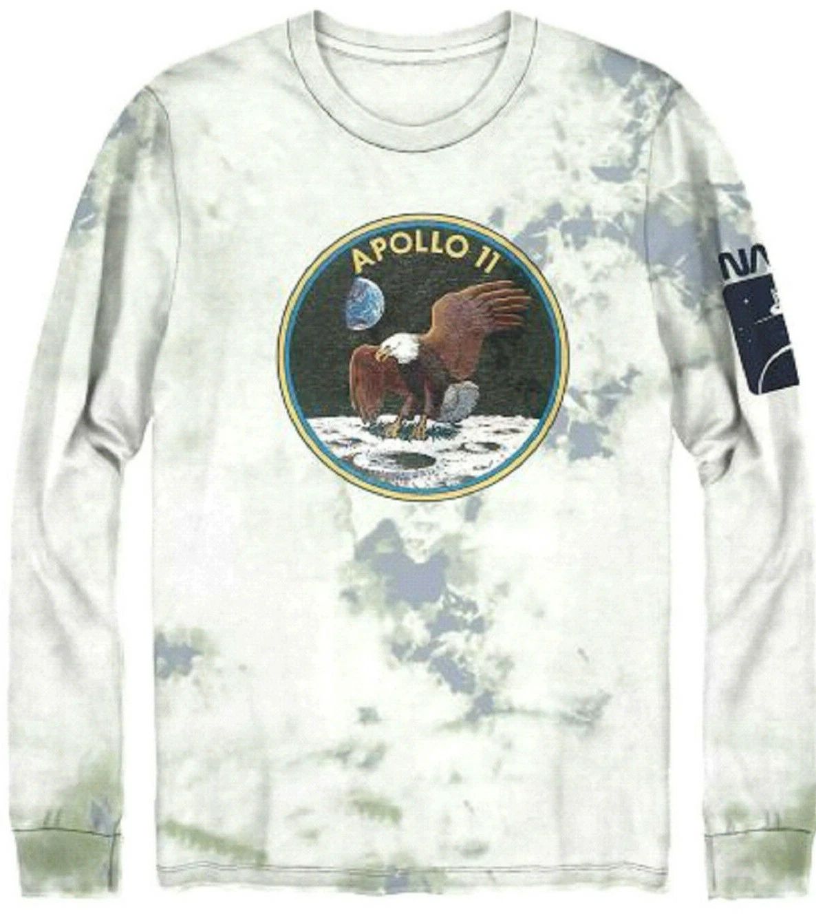 NASA Apollo 11 Long Sleeve Tie Dye Graphic T-shirt Size 2XL NWT