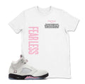 Fearless Sneaker Tees Shirt To Match Retro 5 Soft Pink AJ5