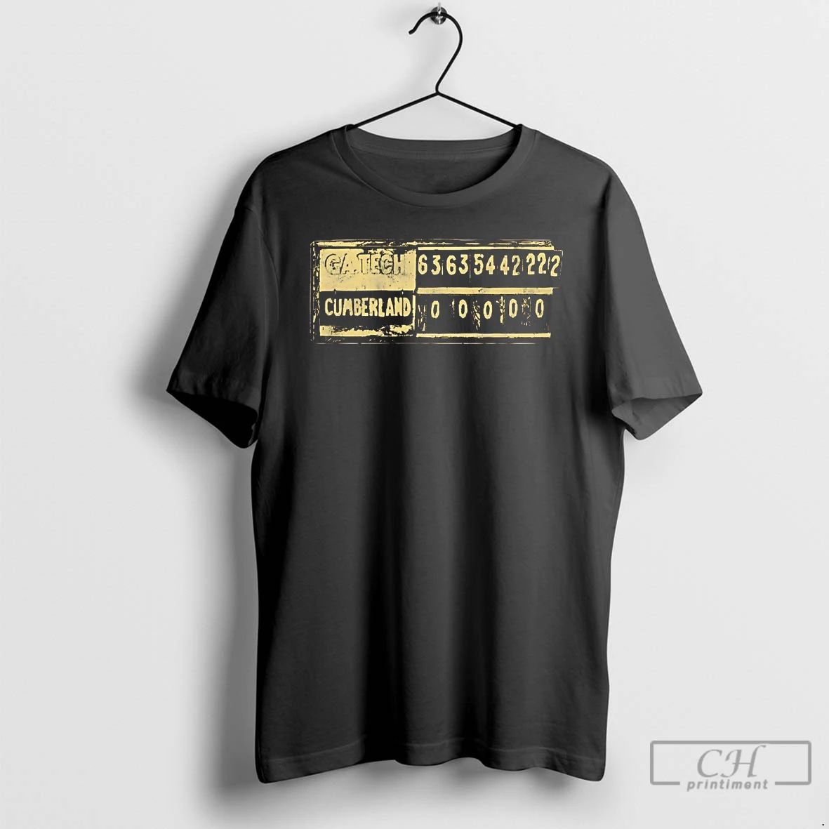 Classic Georgia Tech Yellow Jackets Score Cumberland T Shirts