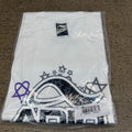 Vintage Y2K Adio Skater Black Logo White  T Shirt Size XL