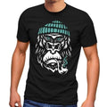 Mens T-Shirt Gorilla Monkey Monkey Captain Sailor Sailor Fashion Street Style