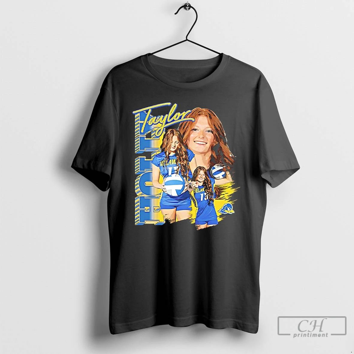 Classic Taylor Holly Delaware Volleyball Player Collage Graphic T Shirts