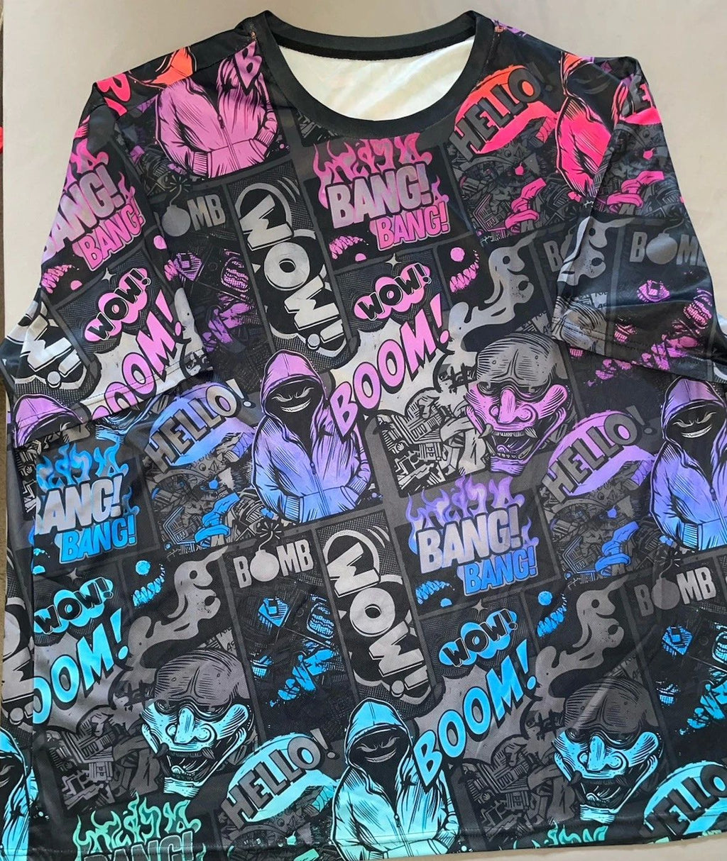 Graffiti Artist Street T-Shirt Men’s 5XL Unisex T-shirt Comics Graphic Tee