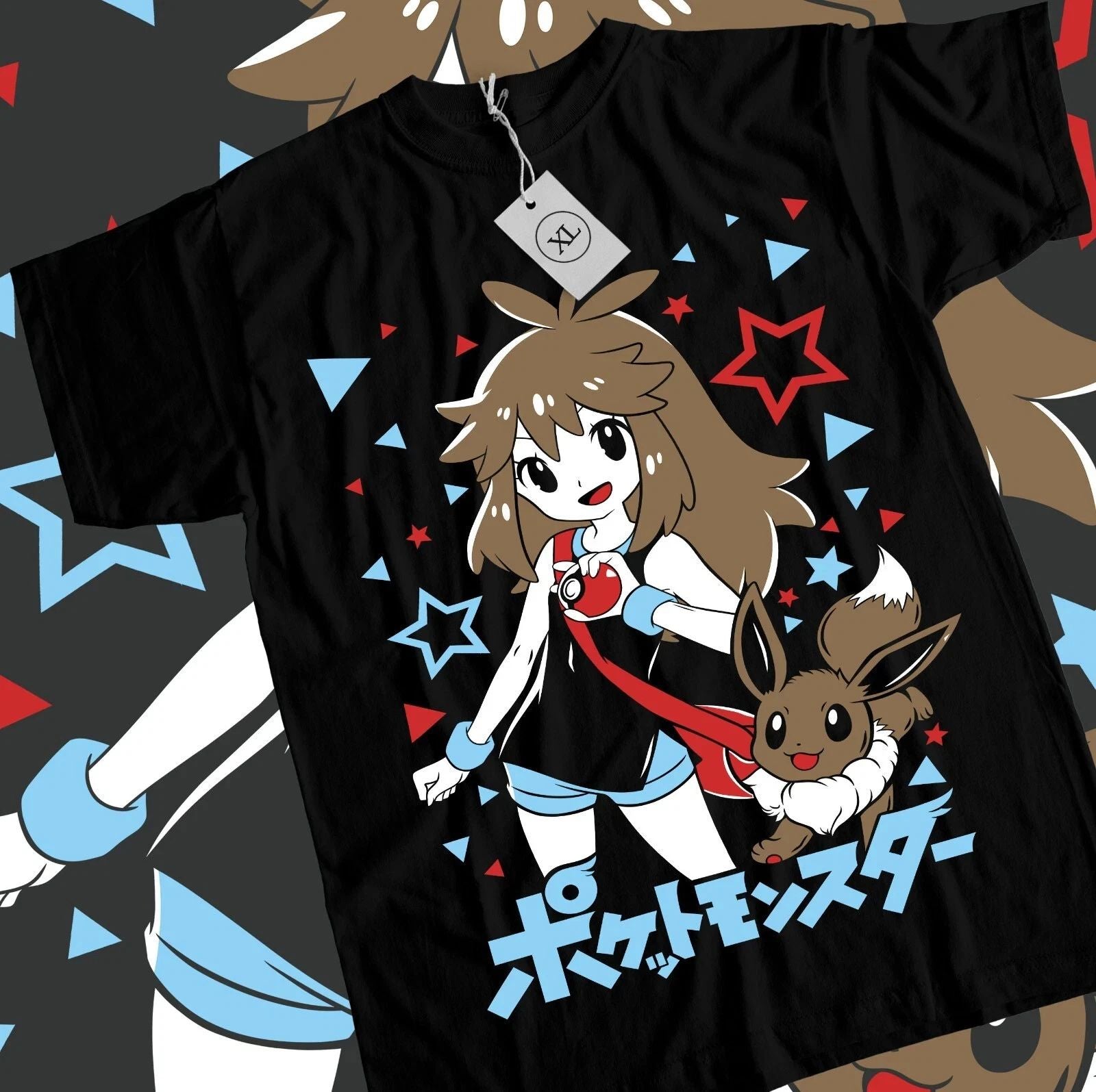 Unisex T-Shirt Kawaii Waifu Anime Black Shirt Tee All Size