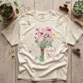 Vintage Flower Boho Comfort Tee Shirt Aesthetic Retro Style Gift Top