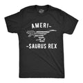 Mens Amerisaurus Rex T Shirt Funny 4th Of July T-Rex America Graphic Novelty Tee