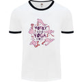 Worry Less Yoga More Mens Ringer T-Shirt