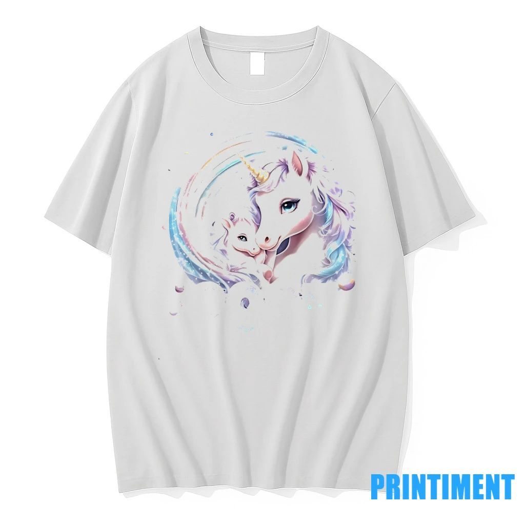 Pastel Mother And Baby Unicorn 2025 Magic Christmas Tshirts Sweater