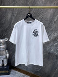 Chrome Hearts White T-Shirt Cross Logo Graphic Short Sleeve Premium Streetwear