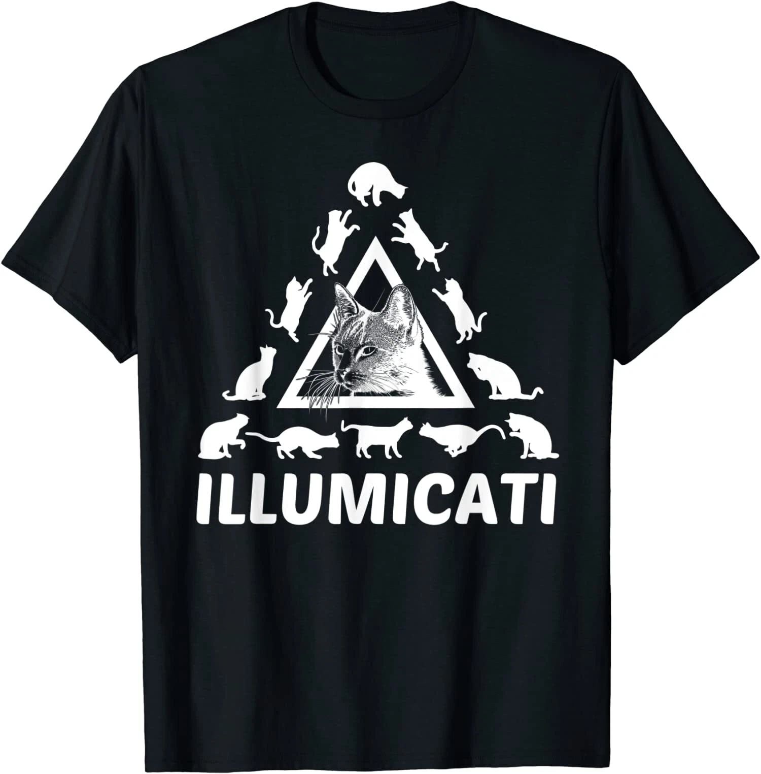 New Limited Funny Cat Society, Conspiracy Kitty, Cat Lovers T-Shirt