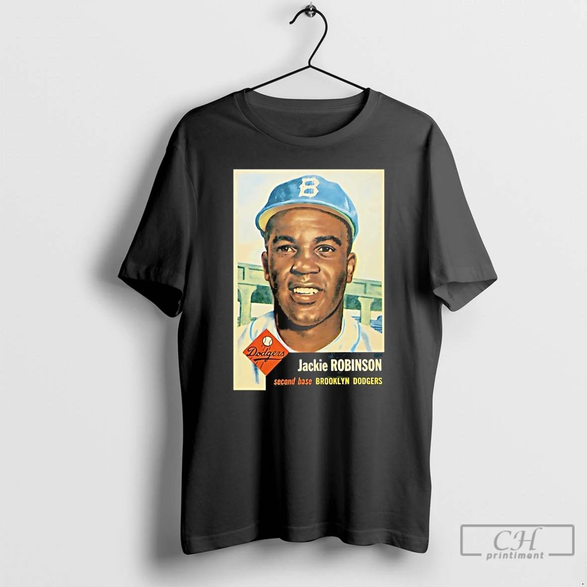 Classic Jackie Robinson Second Base Brooklyn Dodgers Baseball Card