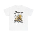 Strong Like a Lion T-Shirt, Unisex Tee, Motivational Gift, Animal Lover Shirt,