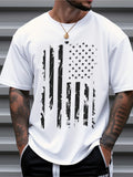 Men’s American Flag Graphic T-Shirt Patriotic USA Casual Summer Tee