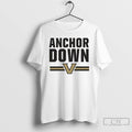 Classic Anchor Down Vanderbilt Commodores Football T Shirts