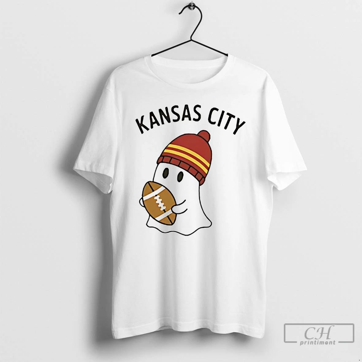 Classic Ghost Kansas City Chiefts Halloween T Shirts