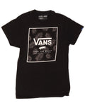 VANS Mens Custom Fit Graphic T-Shirt Top Small Black Cotton DH47