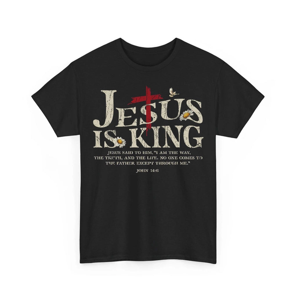 Jesus Is King Bible Verse John 14:6 Christian God Religious Unisex T-Shirt