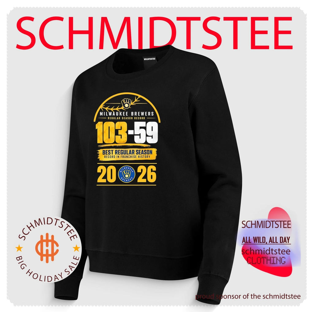 Milwaukee Brewers 2026 Regular Season Record 103-59 Best Regular Season Record In Franchise History shirt
