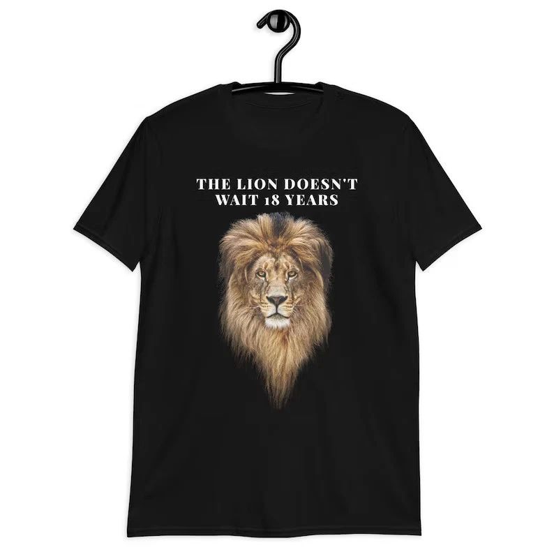 Lion Doesn’t Wait Comfort Tee Motivational Shirt