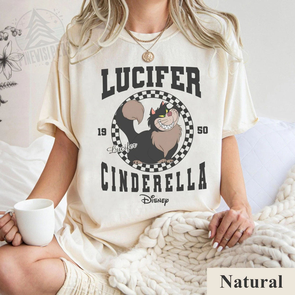 Lucifer Est Checkered Circle Shirt, Cat Lover T-shirt