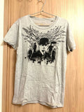 Diesel Gray Graphic T-Shirt M Japan