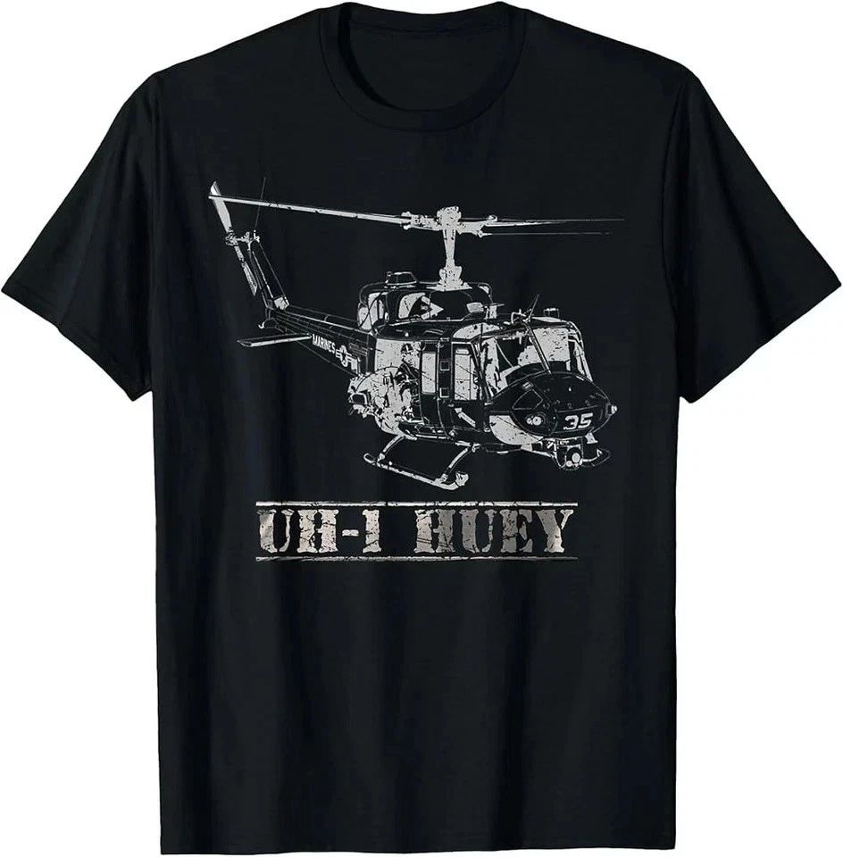 UH-1 Huey Helicopter T-Shirt � Vietnam War Military Aviation Pilot Tee
