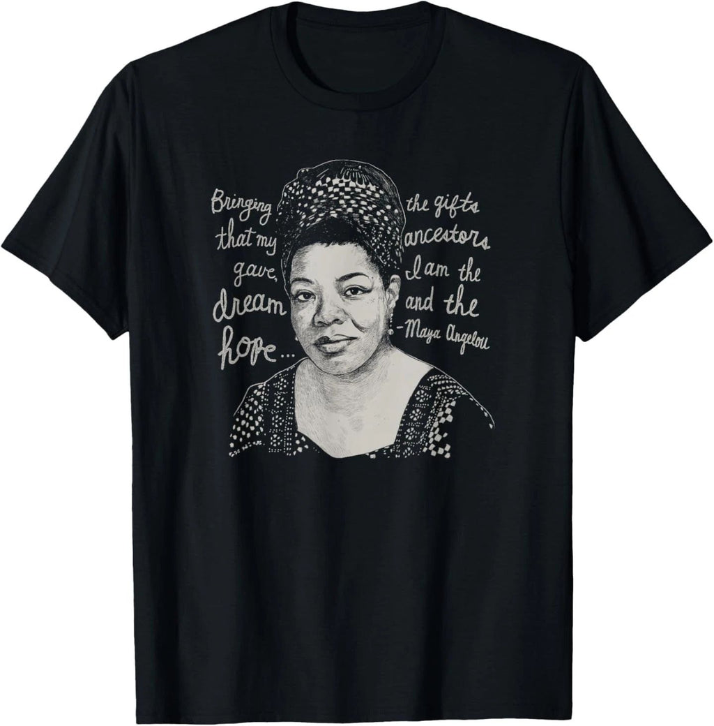 Black History Maya Angelou Quote T-Shirt
