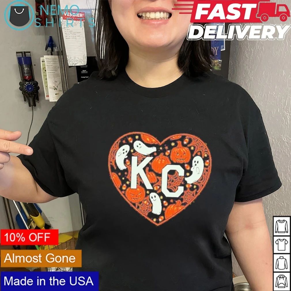 Kansas City Spooky KC Heart Glow In The Dark Halloween shirt