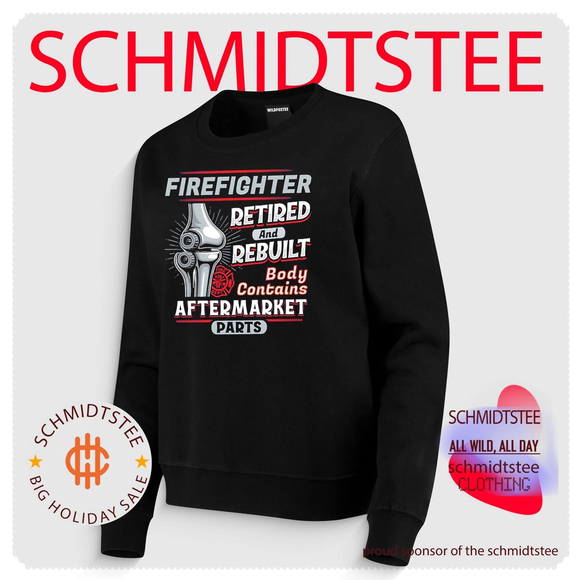 Retired Firefighter Rebuilt Body Contains Aftermarket Parts shirt