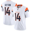 Broncos #14Courtland Sutton Mesh Football Jersey