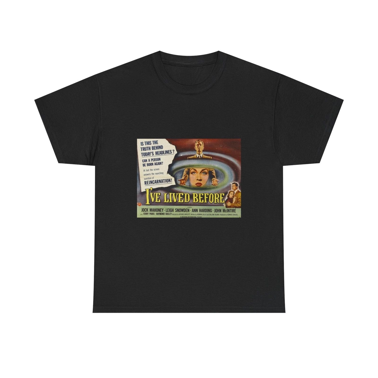 I've Lived Before (1956) Vintage Sci-fi Movie Poster T-shirt