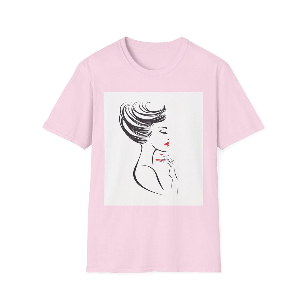 Chic Fashion Illustration Tee, Stylish Graphic Shirt, Trendy Casual Top, Gifts