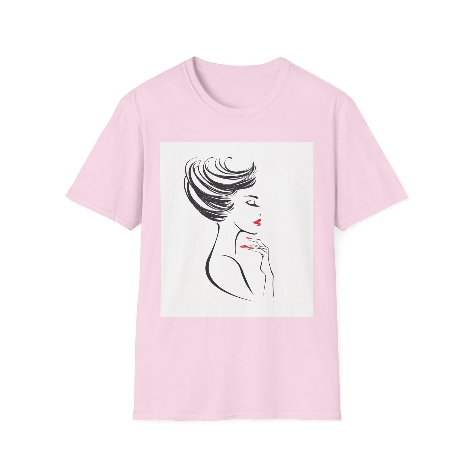 Chic Fashion Illustration Tee, Stylish Graphic Shirt, Trendy Casual Top, Gifts