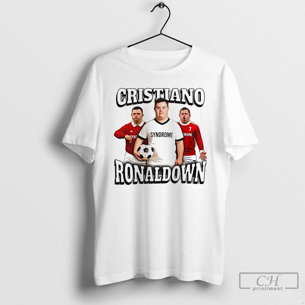 Premium Cristiano Ronaldo X Down Syndrome Graphic T Shirts