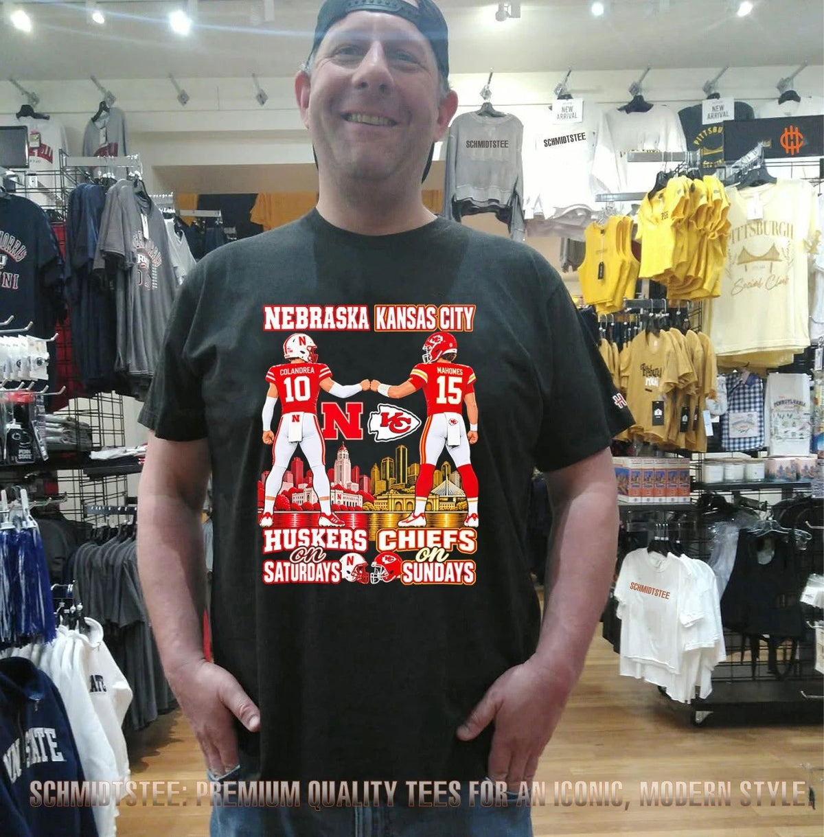 Nebraska Huskers on Saturdays Kansas City Chiefs on Sundays shirt