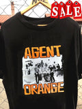 VTG AGENT ORANGE Band In Concert Tour Cotton Black T Shirt S-5XL TT575