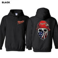 Milwaukee Worker Hoodie – Skull Hard Hat Graphic Hoodie for Contractors