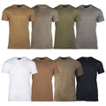 Mil-Tec US Style Cotton T-Shirt Crew Neck Relaxed Fit Breathable Lightweight