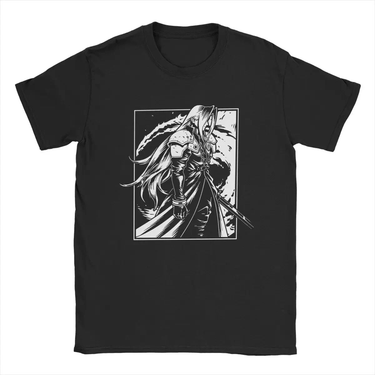 Final Fantasy Sephiroth The Man In The Black Men's T Shirts Novelty Tees