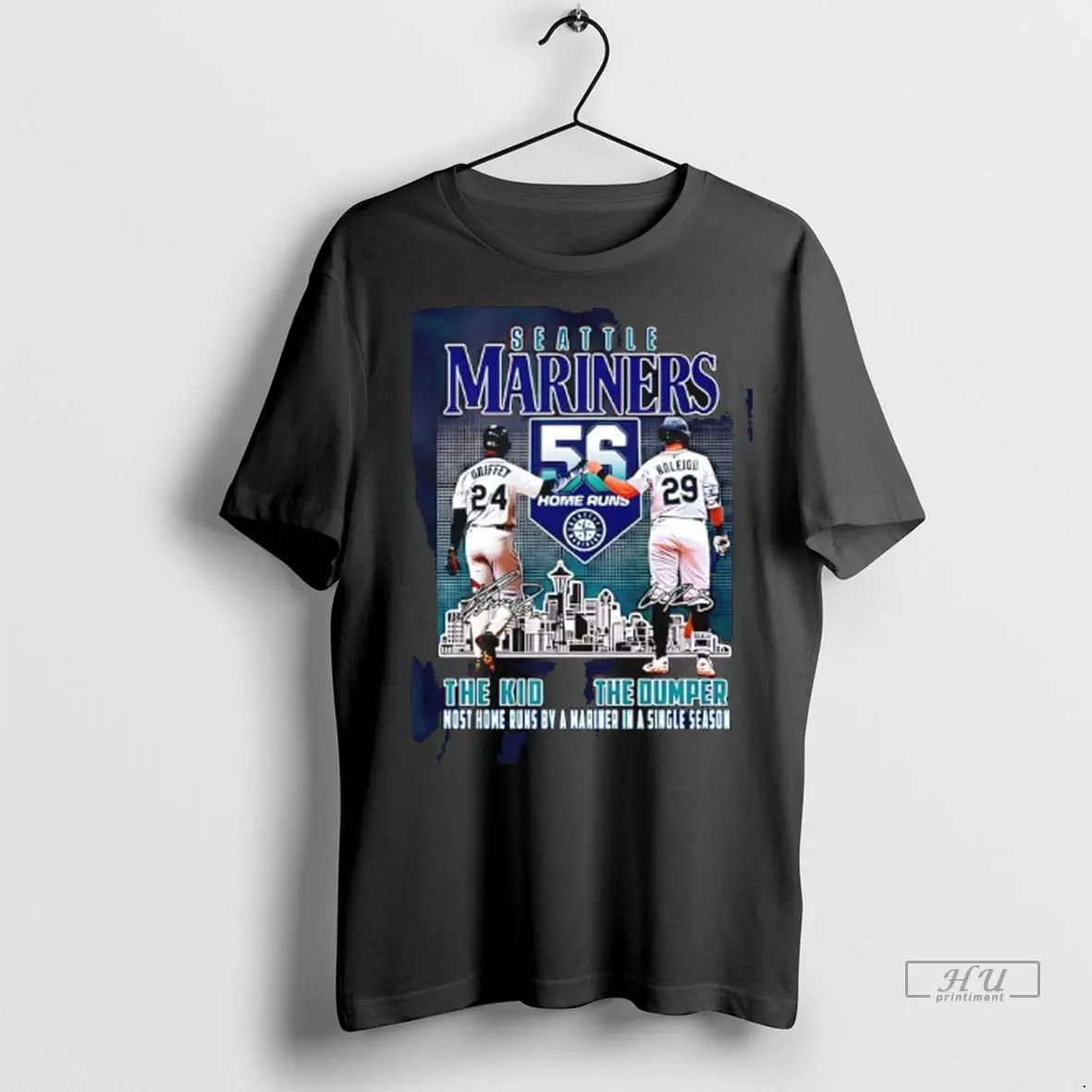 Officials The Kid Ken Griffey Jr The Big Dumper Alex Rodriguez Seattle Mariners 56 Home
