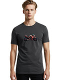 Futuristic-Motorcycle-4 Mens Graphic Tee, 100% Cotton, Casual Summer Wear