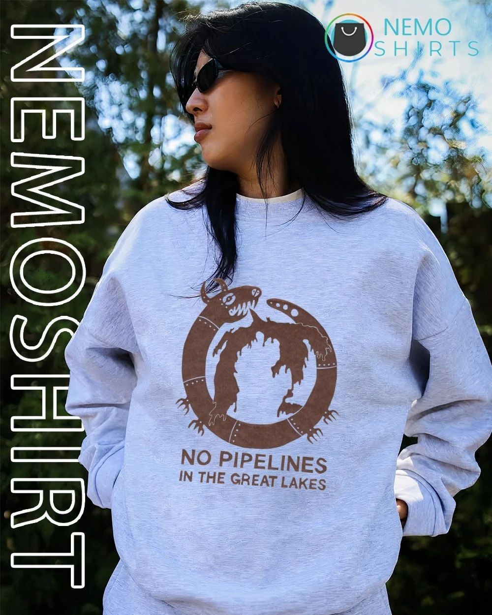 No Pipelines in the Great Lakes environmental shirt