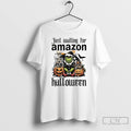 Classic Grinch Just Waiting For Amazon Pumpkin Halloween 2025 T Shirts Hoodie Longsleeve