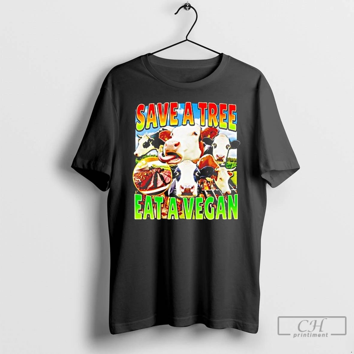 Classic Heifer Save A Tree Eat A Vegan T Shirts