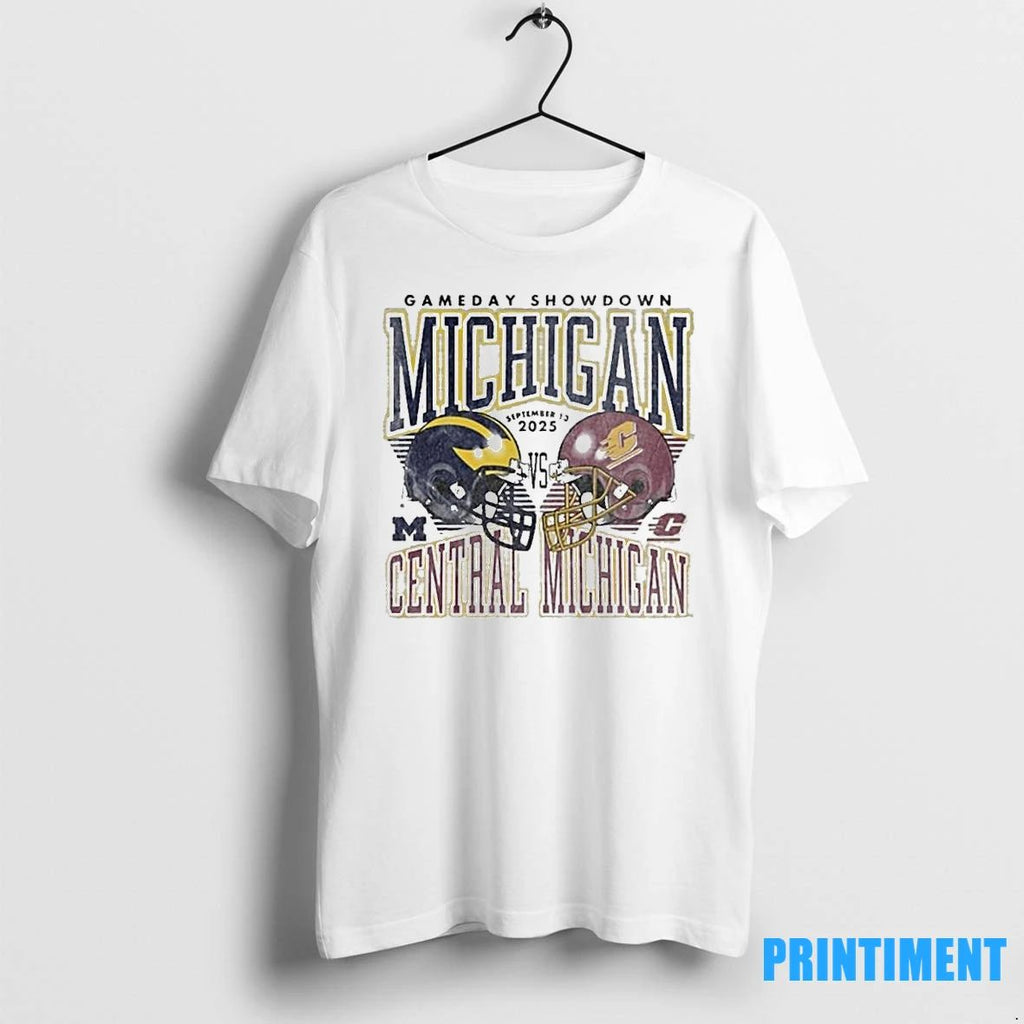 Michigan Wolverines Vs Central Michigan Chippewas 2025 Gameday Showdown Football Tshirts Sweater